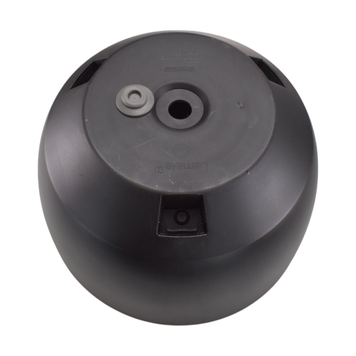 Roma Bowl Pot with Legs, Insert and Hole with Plug 290mm Black