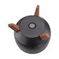 Roma Bowl Pot with Legs, Insert and Hole with Plug 290mm Black