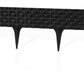 Lawn Edging, Plastic Palisade Rattan Effect, 2.4m, Black