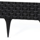 Lawn Edging, Plastic Palisade Rattan Effect, 2.4m, Black