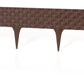 Lawn Edging, Plastic Palisade Rattan Effect, 2.4m, Brown