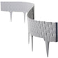 Lawn Edging, Plastic Palisade Rattan Effect, 2.4m, Gray