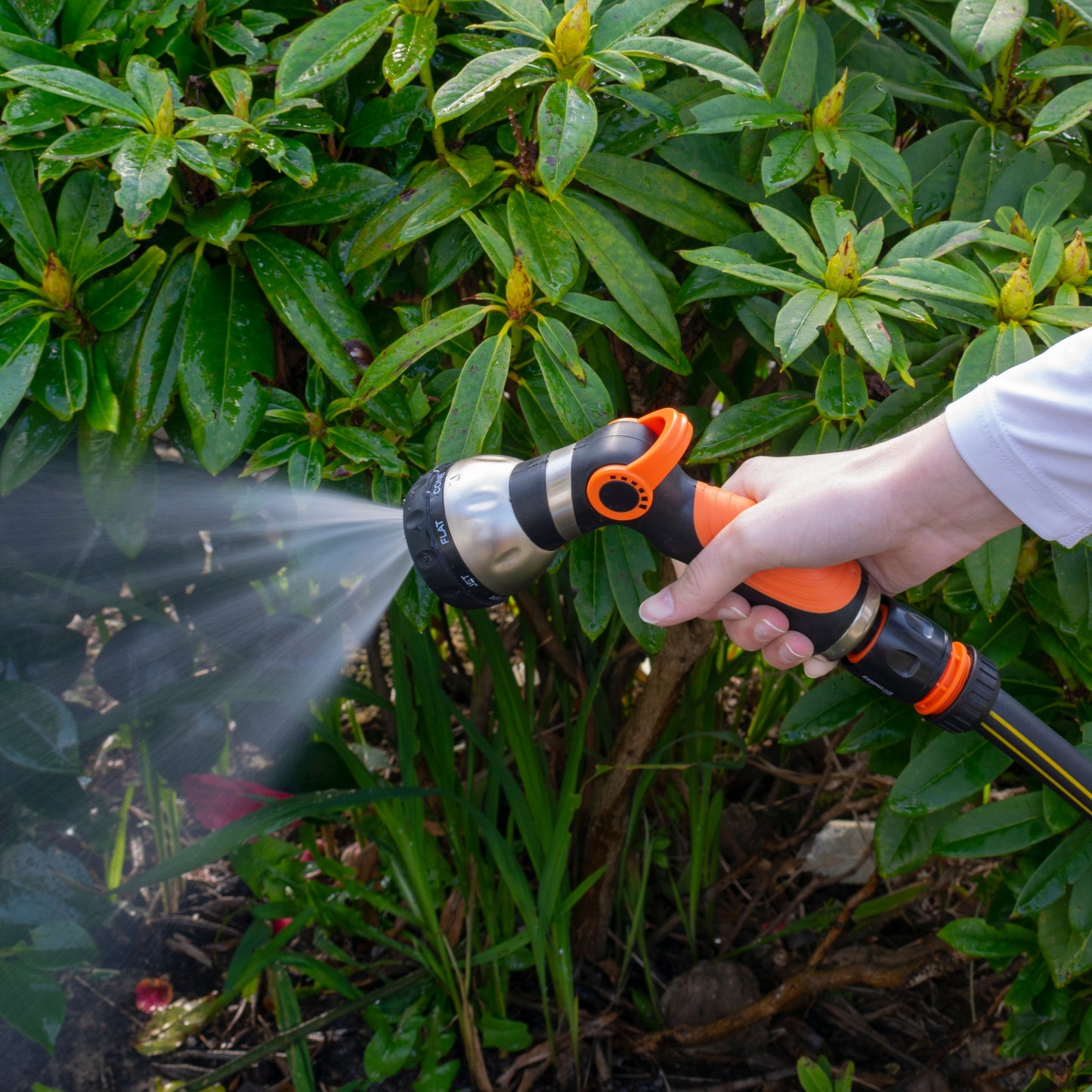 Hose Gun Water Sprayer 8-Pattern Multi-Function, Cost Wise Black/Orange