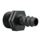 16mm Barbed Straight with BSPF-Quick Connect Valve & Hose Connector Black