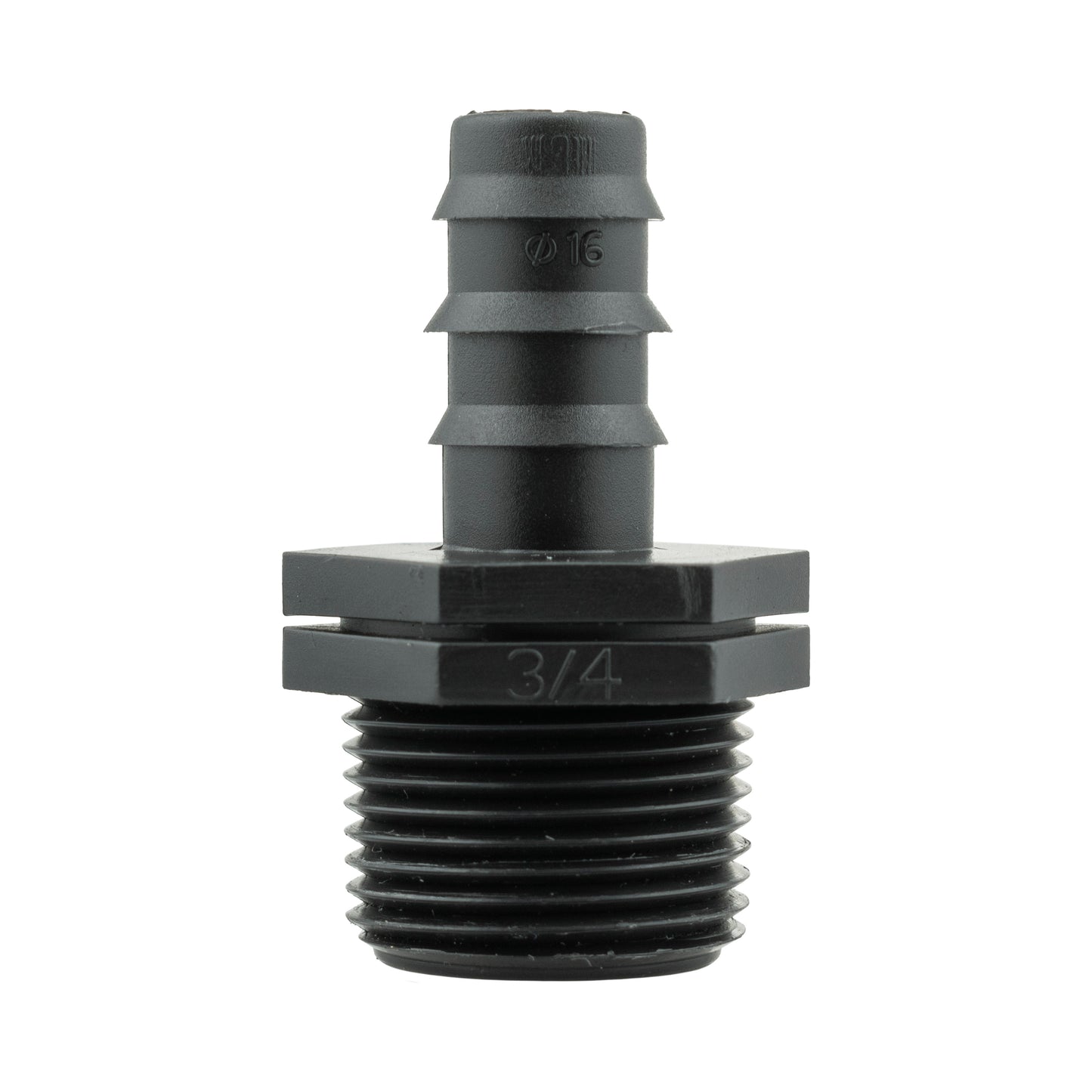 16mm Barbed Straight with BSPF-Quick Connect Valve & Hose Connector Black