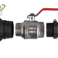 Ball Valve Lever 1.5" BSPM-F with Camlock Type D and F Connectors Kit