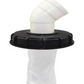 IBC Lid 155mm with 45 Degree Elbow and Filter