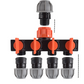 4-Way Tap Splitter with Valves and 20mm MDPE Straight Inlet/Outlet Kit
