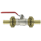 Metal Lever Valve ¾” BSPF with Geka Type Claws 19mm Barb