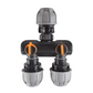 Two Way Splitter with 25mm MDPE Straight Inlet and Outlet