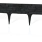Lawn Edging, Plastic Palisade Slate Effect, 2.38m, Black