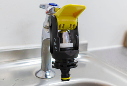 X0023U6JCB  X 50,Kitchen Tap Adaptor "Non Branded" Yellow