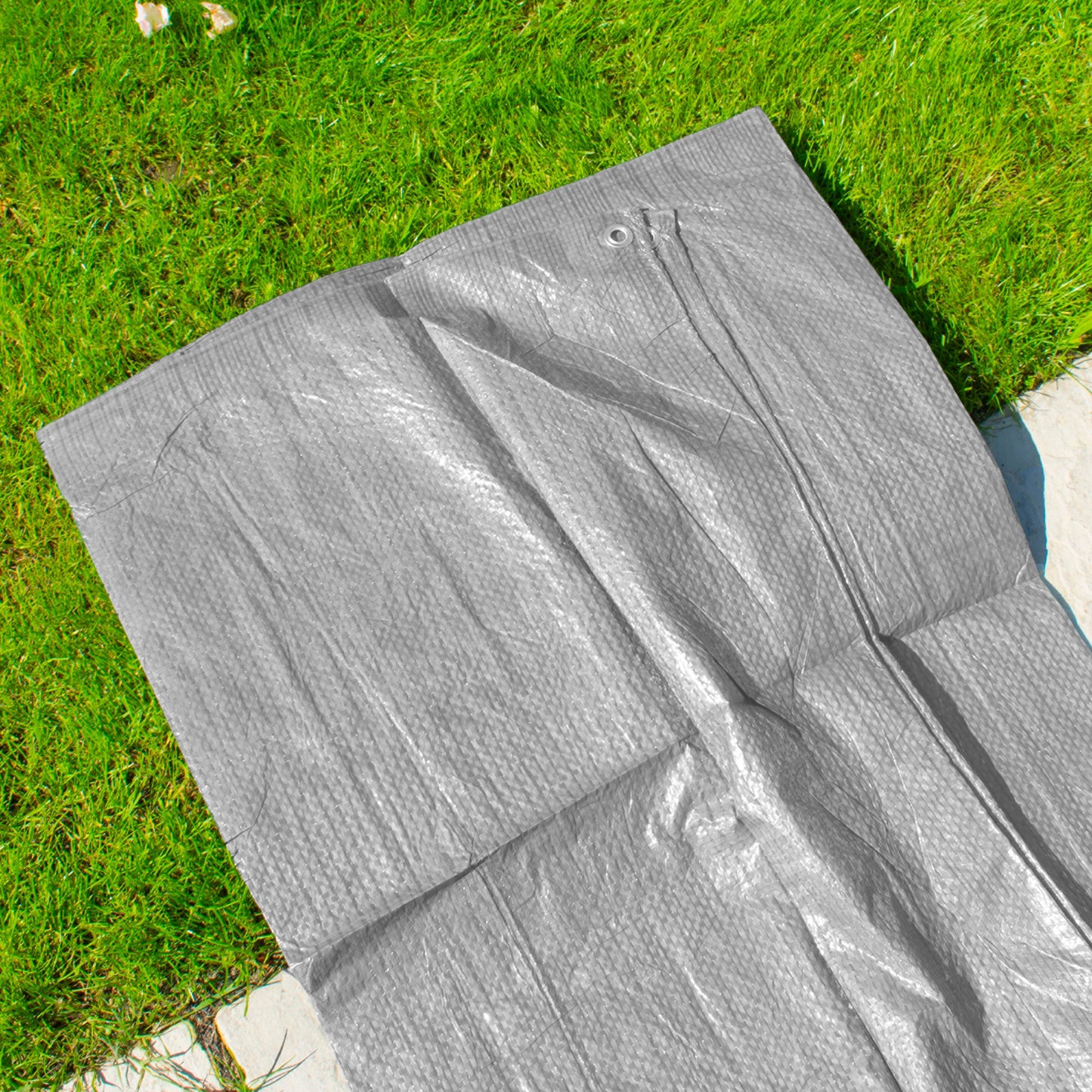 Gray S-Grade Tarpaulin 2m x 3m