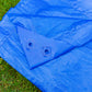 Tarpaulin LLDPE 100GSM Blue with 10 x Clip-On Eyelets Black