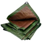 Tarpaulin 200GSM Green/Brown with 10 x Clip-On Eyelets Black
