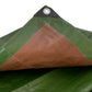 Green/Brown L-Grade Tarpaulin 5m x 6m
