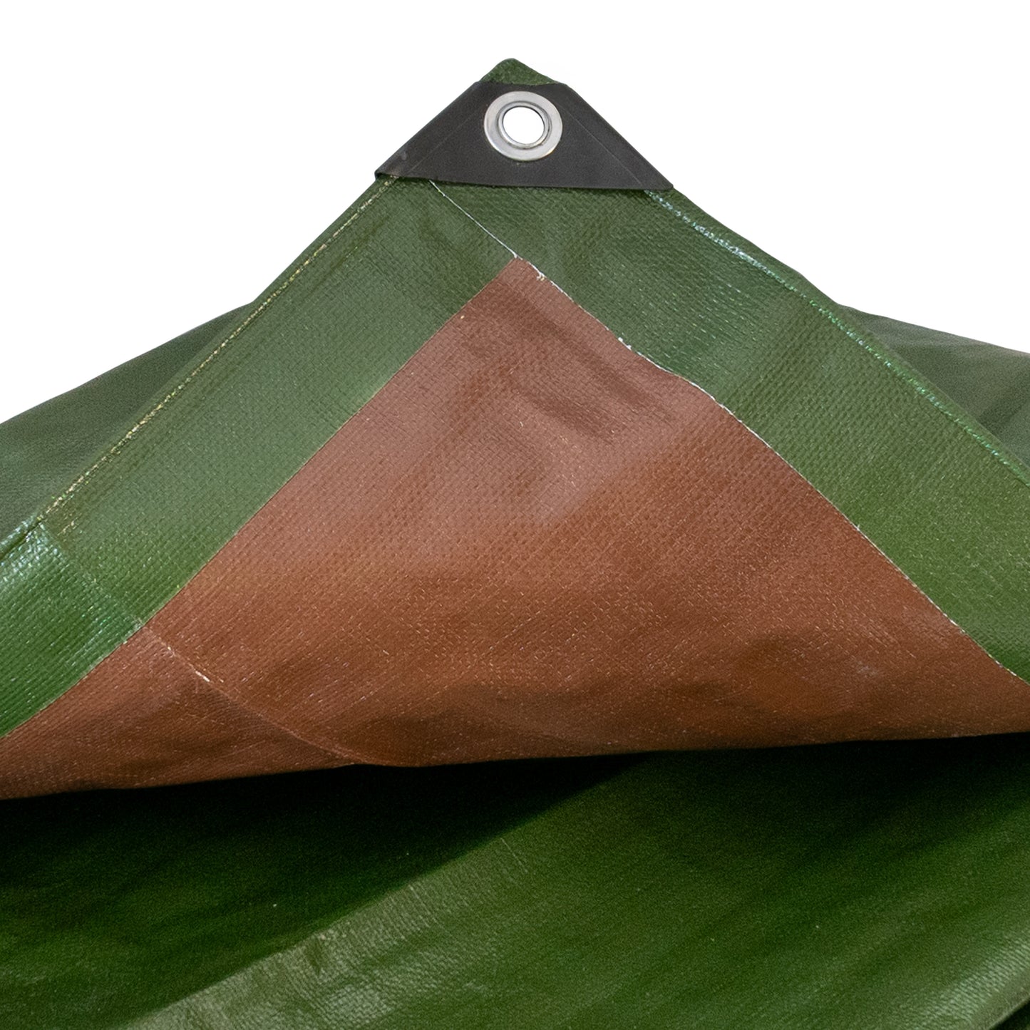 Green/Brown L-Grade Tarpaulin 5m x 6m