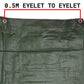 Green/Brown L-Grade Tarpaulin 5m x 6m