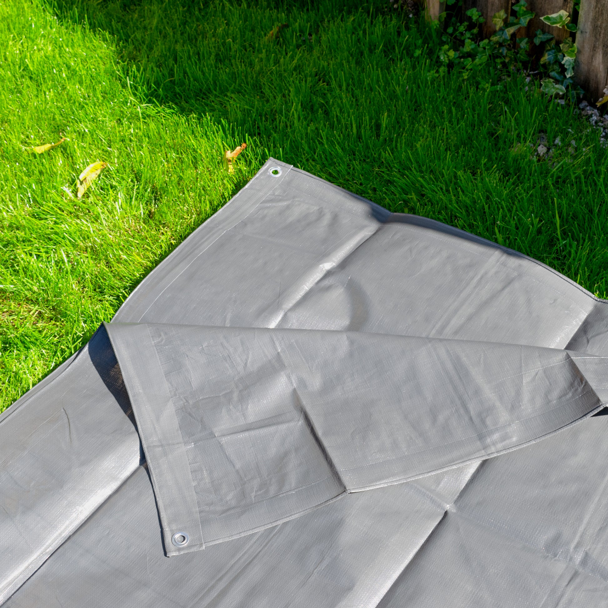 tarp 6m x 4m Grey L-Grade Tarpaulin 4m x 6m
