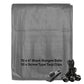 Grey L-Grade Tarpaulin with 10 x 6" Bungee Balls (Black) and 10 x Screw Type Tarp Clips