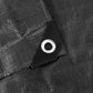 Black/Silver L-Grade Tarpaulin with 10 x 6" Bungee Balls (Black)