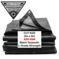 Black/Silver L-Grade Tarpaulin 2m x 3m