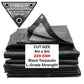 Black/Silver L-Grade Tarpaulin 4m x 5m