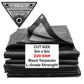 Black/Silver L-Grade Tarpaulin 5m x 5m