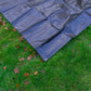 Black/Silver L-Grade Tarpaulin with 10 x 6" Bungee Balls (Black)
