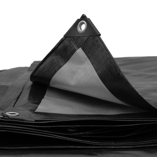 X0023UEG35  X 8,  Black Tarpaulin 220g 3X4
