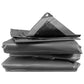Tarpaulin 260GSM Silver/Black with 10 x Clip-On Eyelets Black