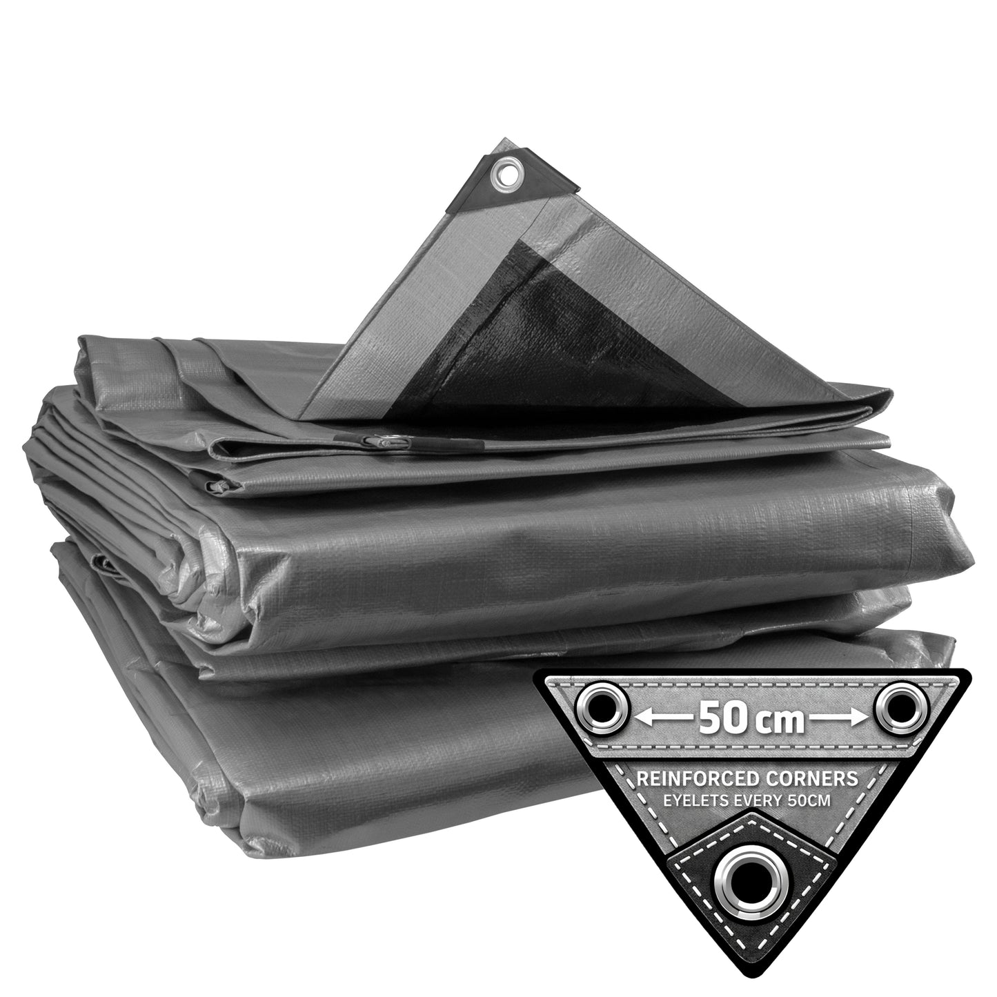 Silver XL-Grade Tarpaulin 4m x 6m