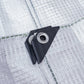 Tarpaulin 300GSM Clear with 10 x Clip-On Eyelets Black