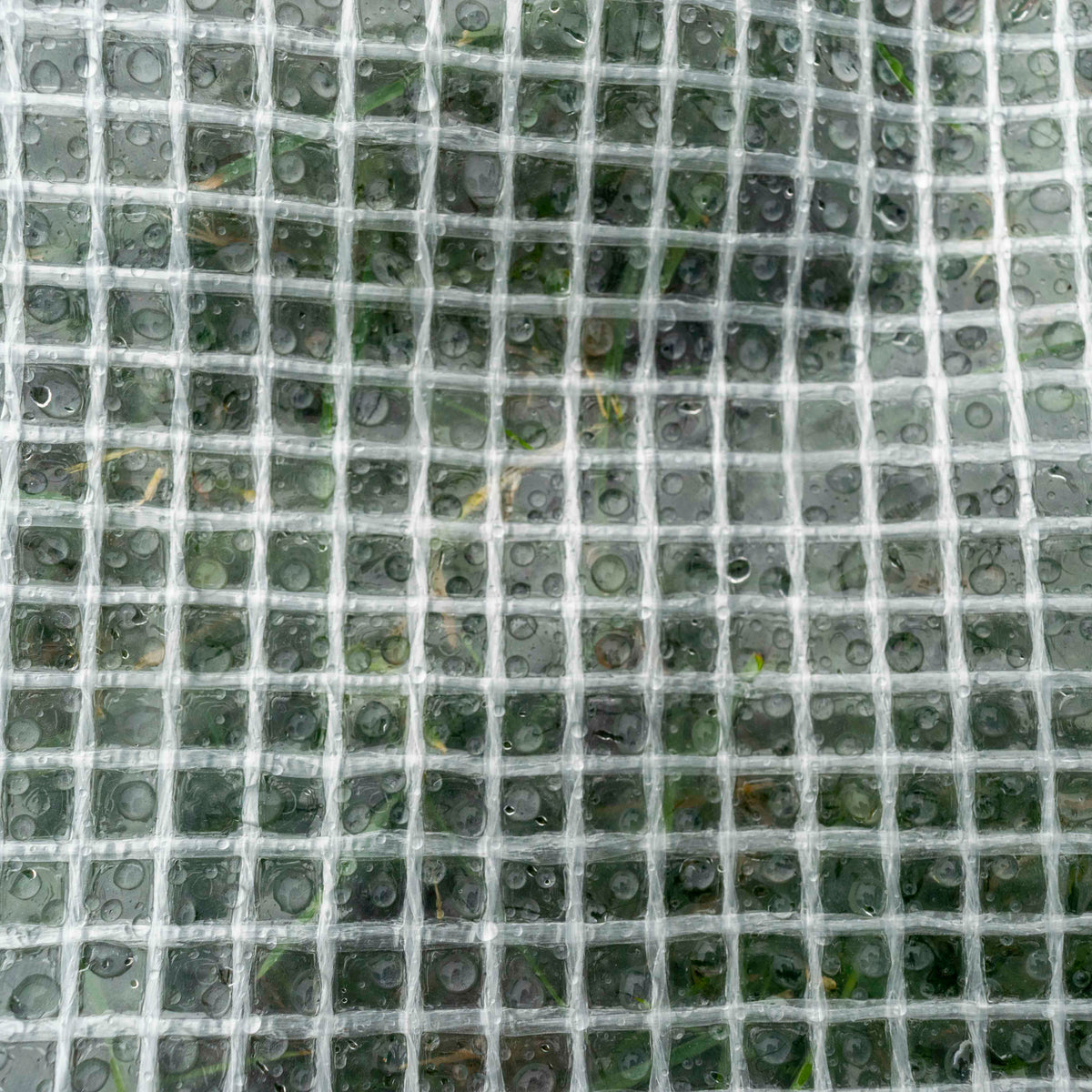 Tarpaulin 300GSM Clear with 10 x Clip-On Eyelets Black