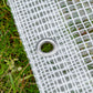Tarpaulin 300GSM Clear with 10 x Clip-On Eyelets Black
