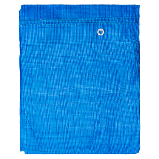 X00195ISVB x23, MYPURECORE Large Blue Tarpaulin in Various Sizes - Durable, Water & UV Resistant Tarp Plastic Sheet for Outdoor, Camping, Tent Groundsheet & Garden - Ground Sheet for Versatile Use (4m x 4m)