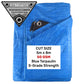 Blue S-Grade Tarpaulin 5m x 8m