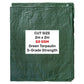 Green S-Grade Tarpaulin 2m x 2m