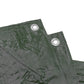 Green M-Grade Tarpaulin with 10 x 6" Bungee Balls (Black) and 10 x Screw Type Tarp Clips