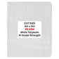 White M-Grade Tarpaulin 4m x 4m