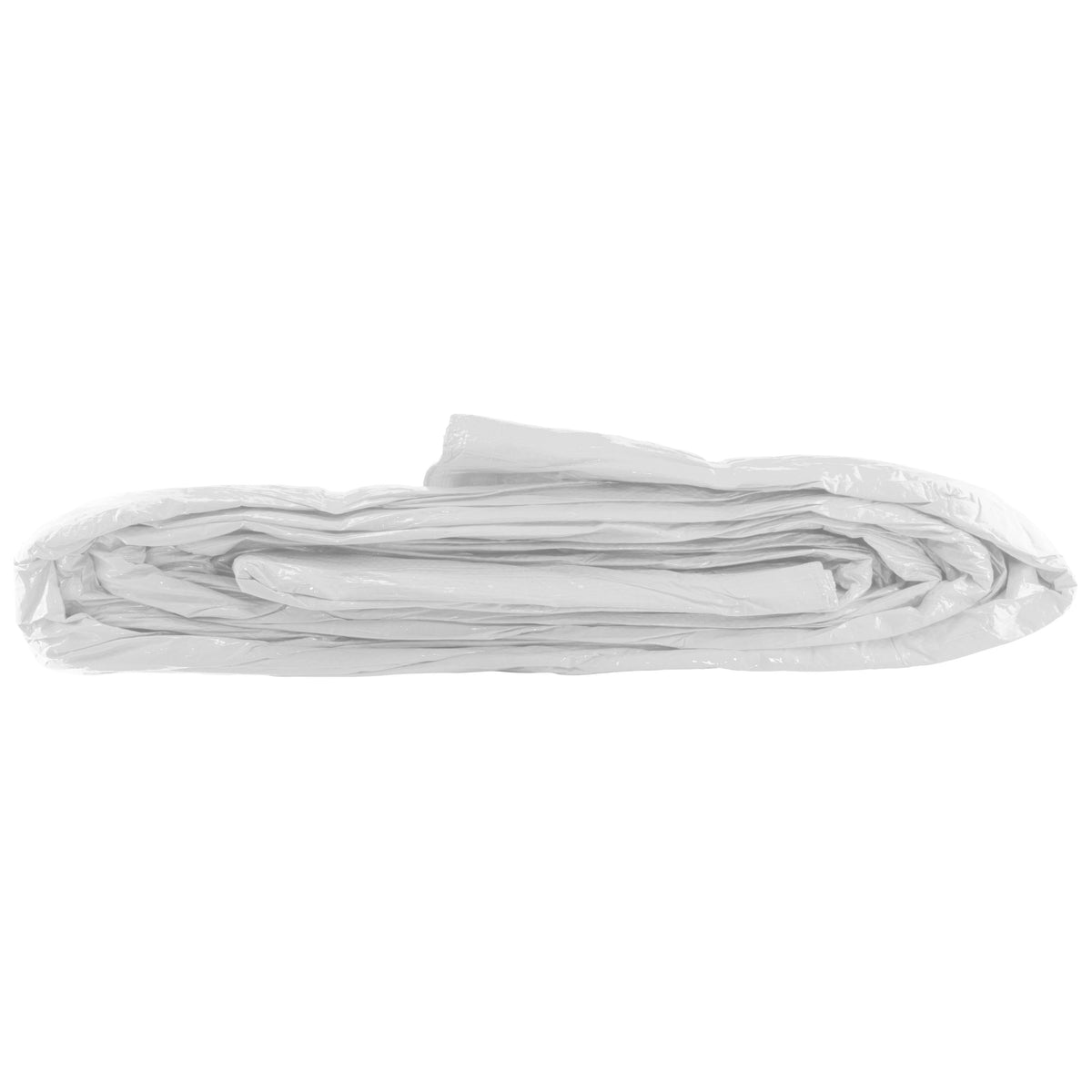 Tarpaulin 90GSM White with 10 x Clip-On Eyelets Black