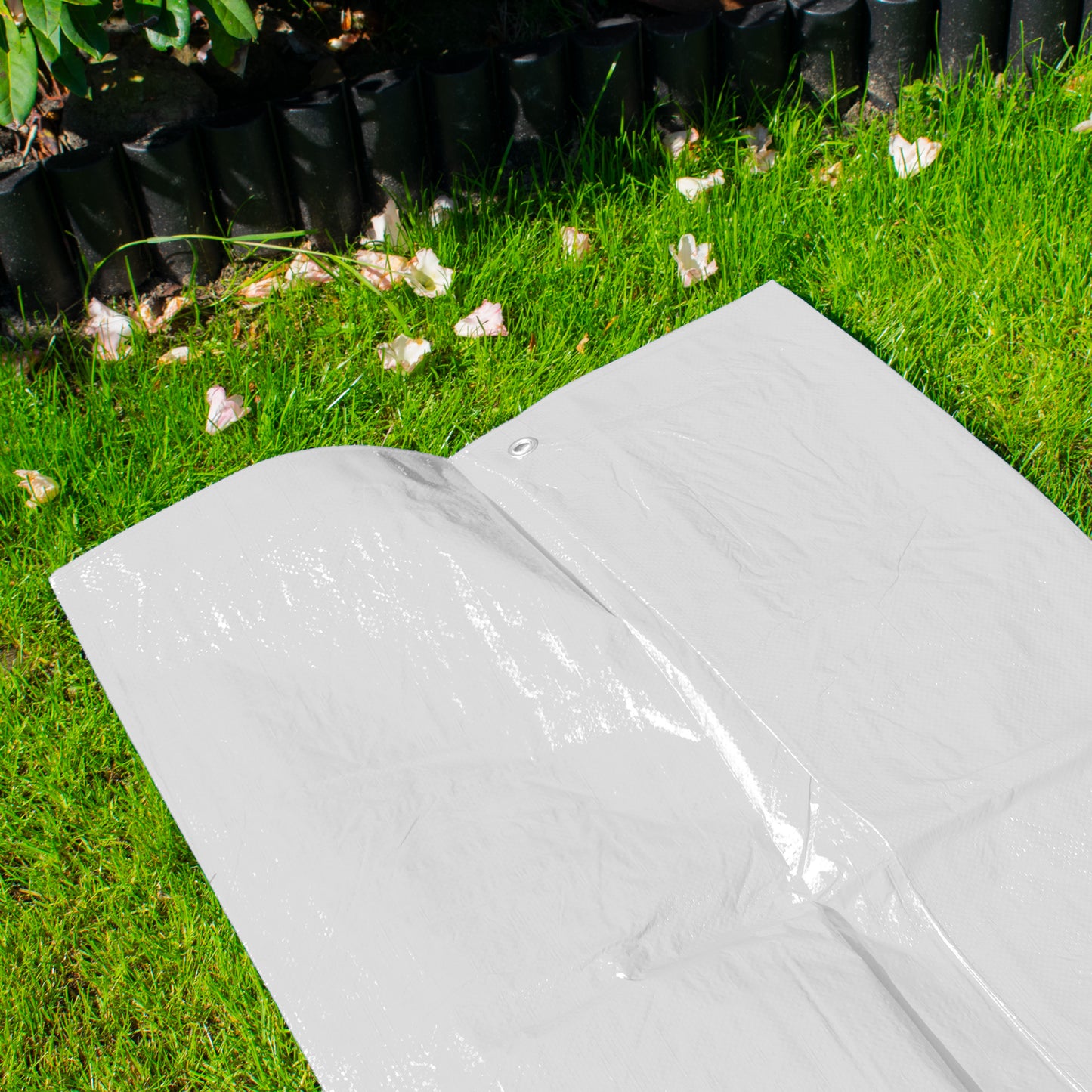 White M-Grade Tarpaulin 3m x 3m