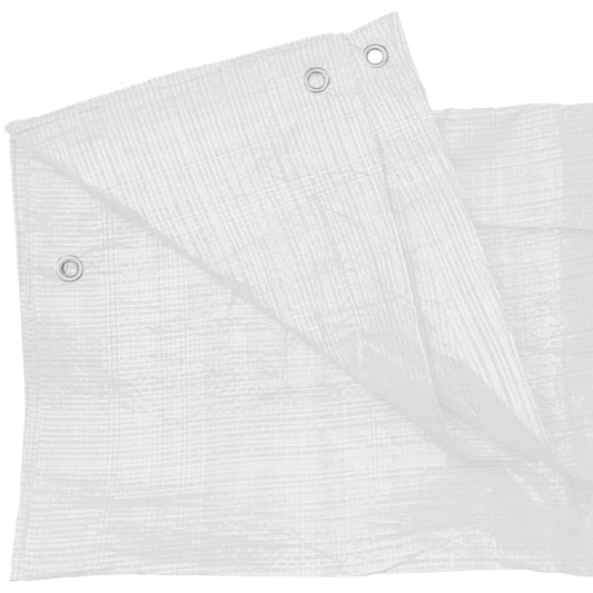 X0023UI1A9 x 9, White Tarpaulin 90g 4X6