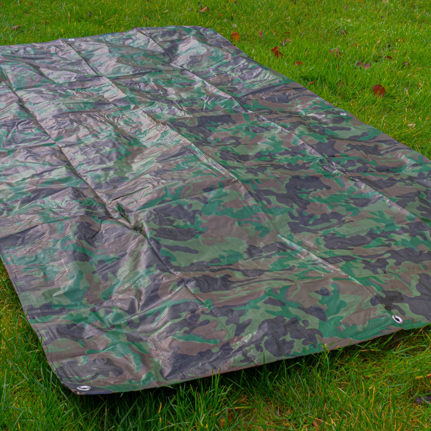 Camouflage M-Grade Tarpaulin 1.5m x 5m BRADAS