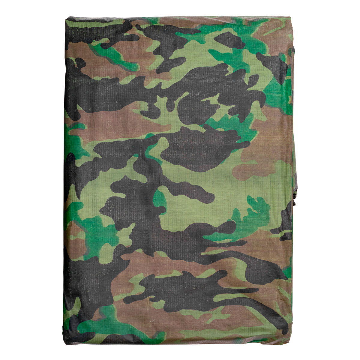 Tarpaulin 90GSM Camouflage with 10 x Clip-On Eyelets Black