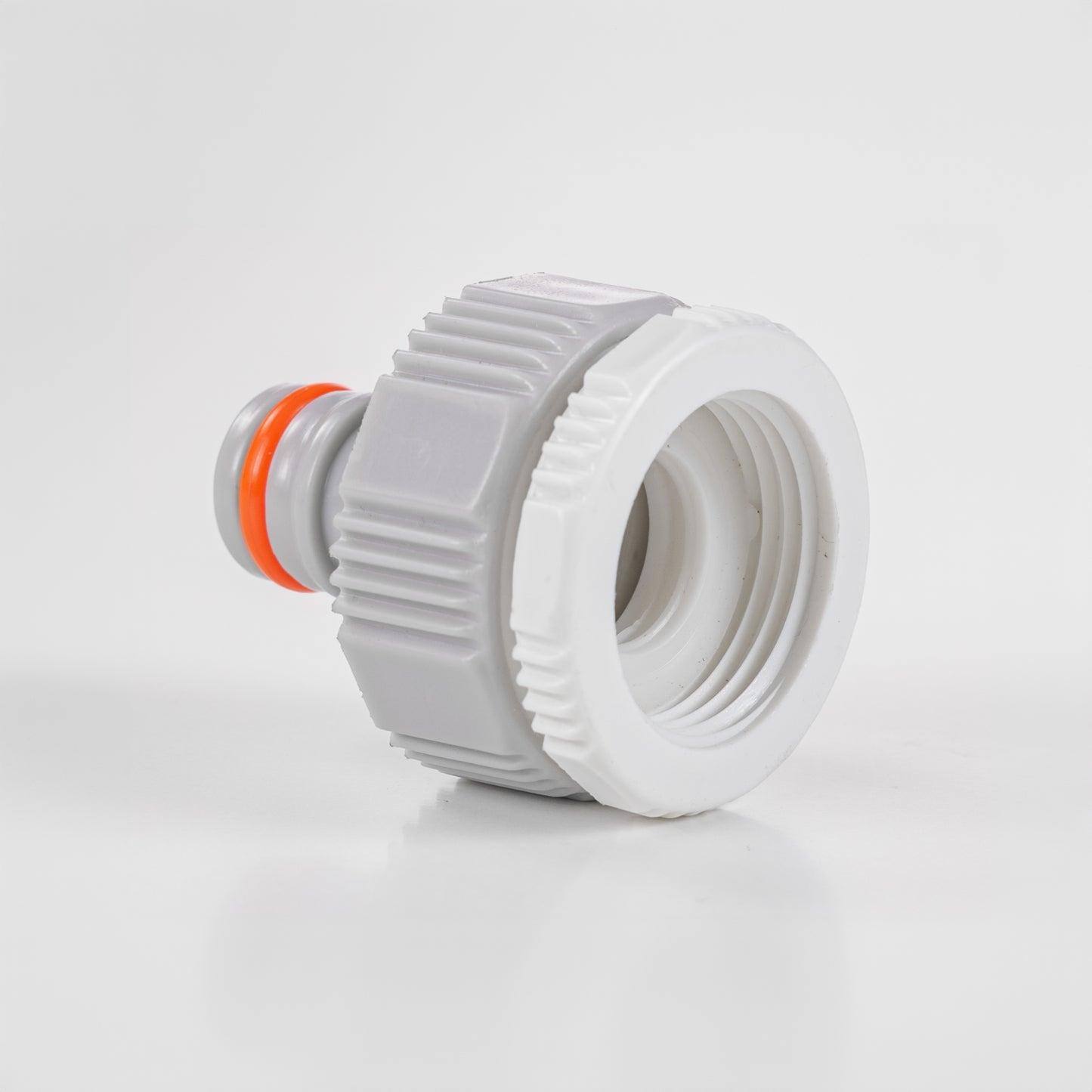 Female Tap Connector 1" or 3/4" BSP Female, Gray/White