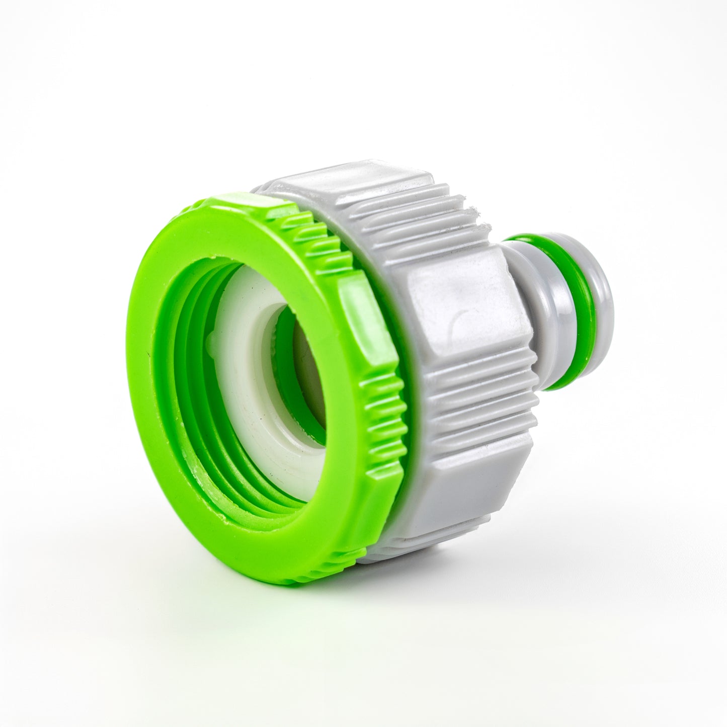 Female Tap Connector 1" or 3/4" BSP Female, Green/Gray