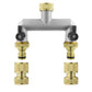 Two Way Tap Splitter Brass 3/4" BSP with Quick Connect and Hose Fittings