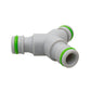 Three Way Connector Male Snap-On Grey/Lime