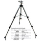 Aluminium Garden Sprinkler Tripod Stand 55-105cm Spiked Feet